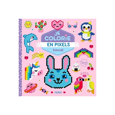 Je colorie en pixels kawaii - French Ed