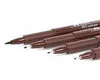 Set of 4 Pitt brush pen sepia