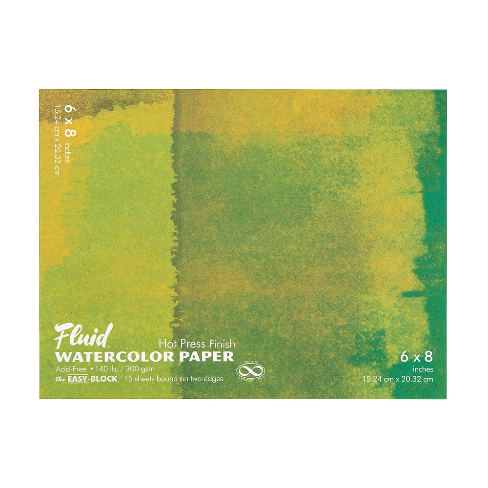 Fluid Watercolour Block - Hot-Pressed
