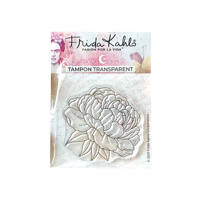 Tampon transparent - Jolie pivoine 1, Frida Kahlo