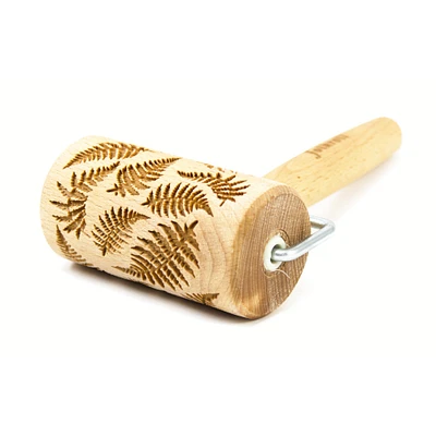 Mini rouleau à pâtisserie embossé - fougères        