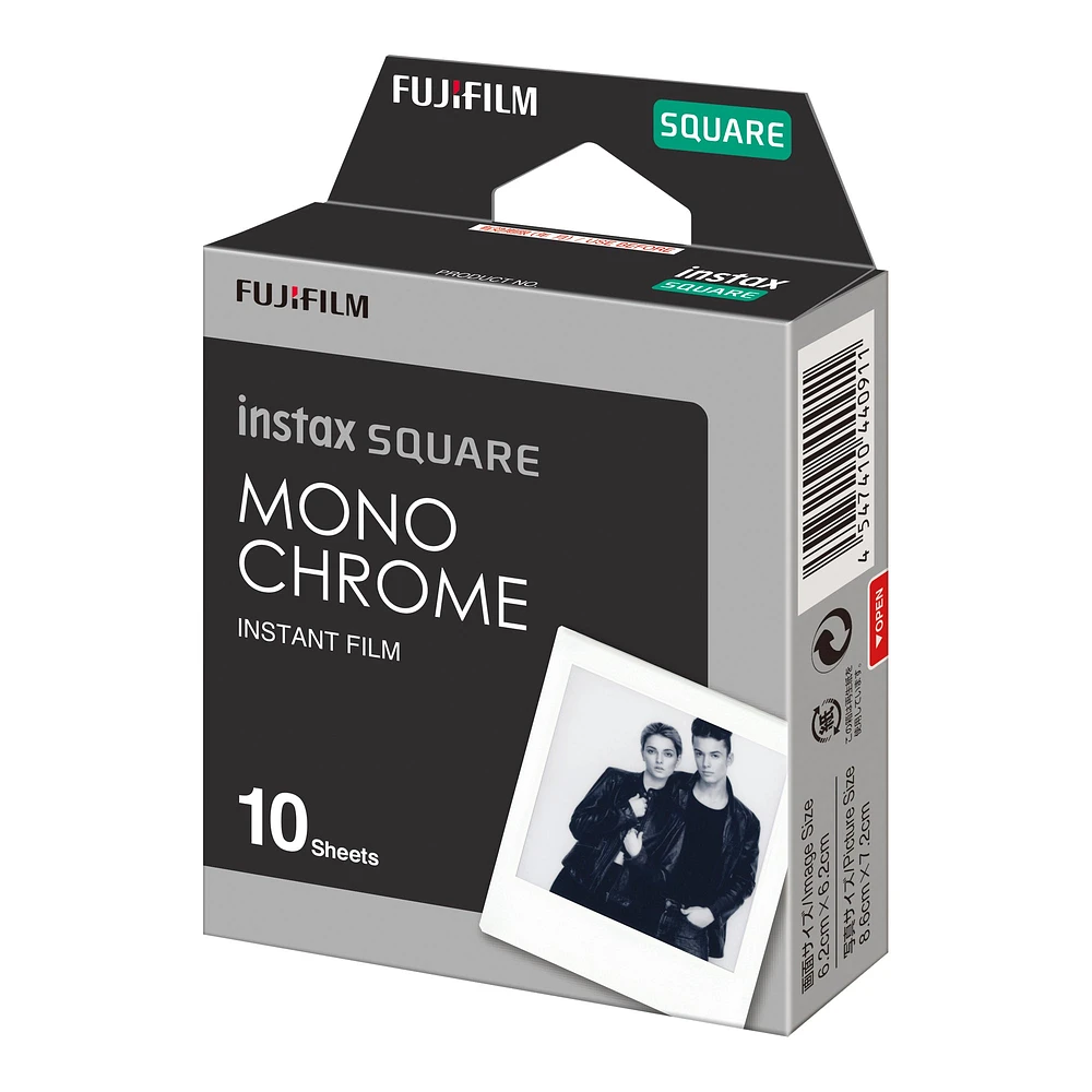 Instax Square Instant Film Pack - Monochrome