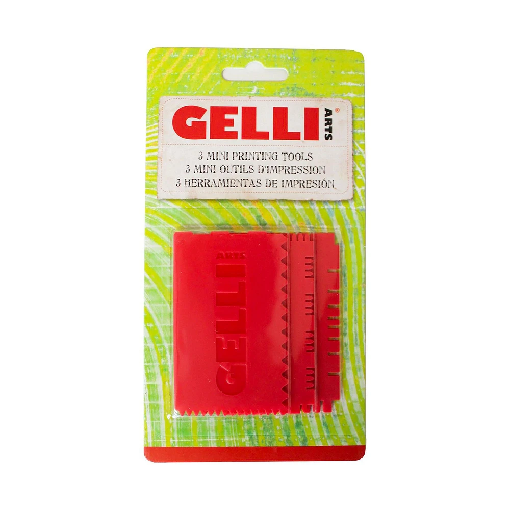 3 mini outils d'impression Gelli Arts