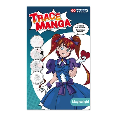 Trace Manga Stencil - Magical Girl