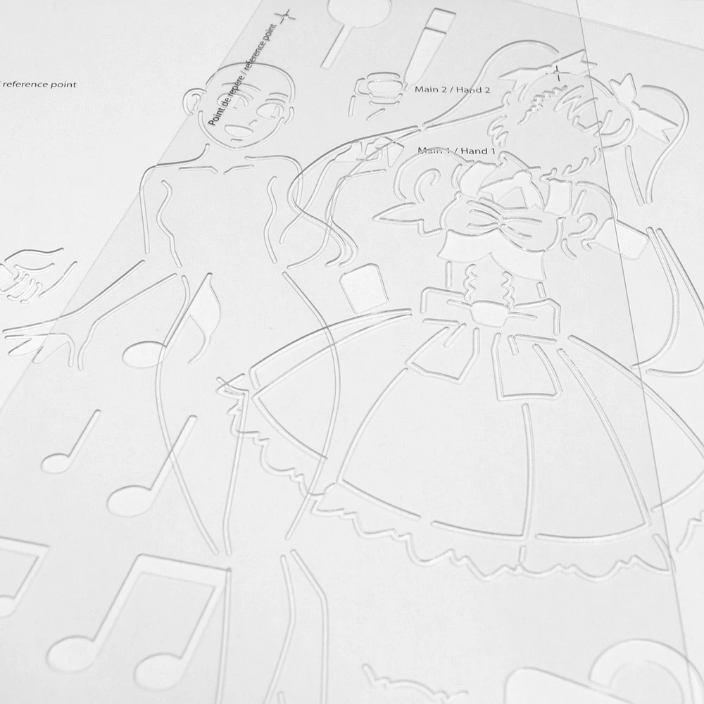 Trace Manga Stencil - Magical Girl