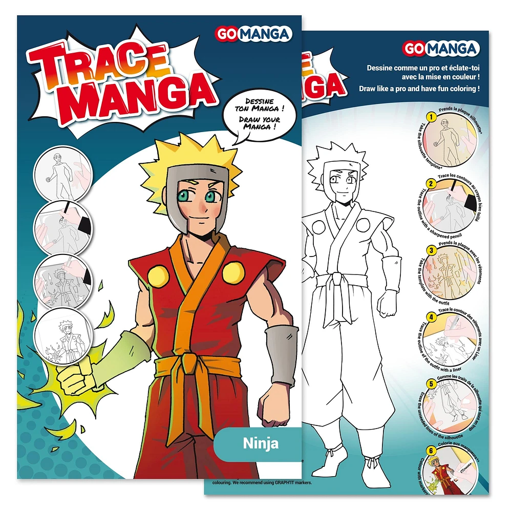 Gabarit Trace Manga - ninja
