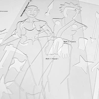 Gabarit Trace Manga - ninja