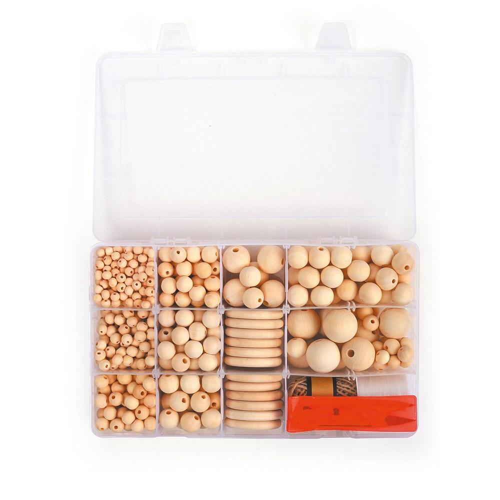 747-Piece Wooden Bead Set