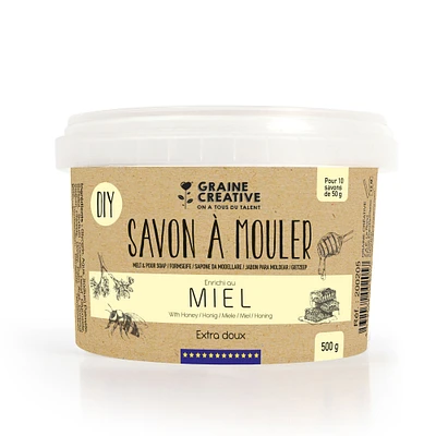 DIY savon à mouler - miel, 500 g