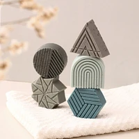 5-Pack Solid Cosmetic Moulds - Geometric Shapes