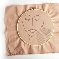 Kit broderie DIY - visage line art