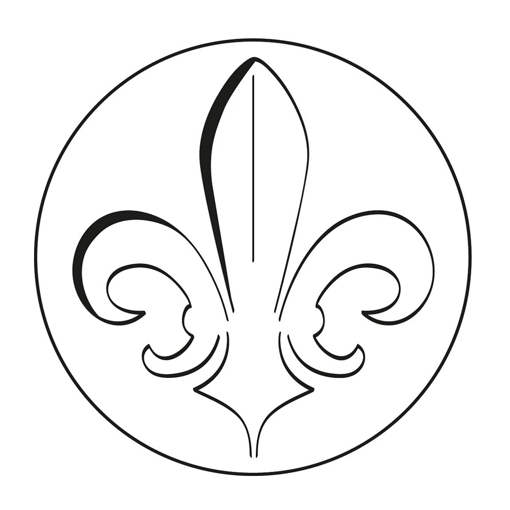 Ens. traditionnel cire et sceau - fleur de lys