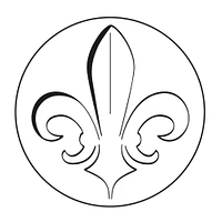 Ens. traditionnel cire et sceau - fleur de lys