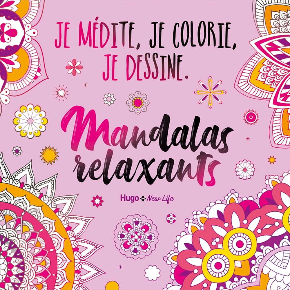 Mandalas relaxants: je médite, je colorie, je dessine - French Ed.