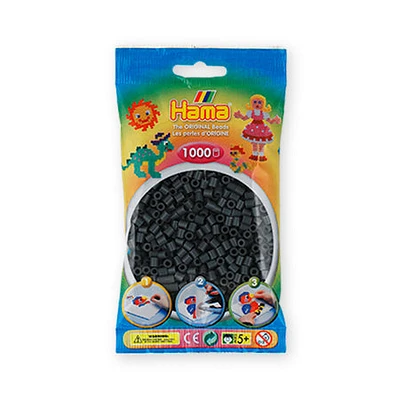 Bag of 1000 Hama Midi Beads – Dark Grey