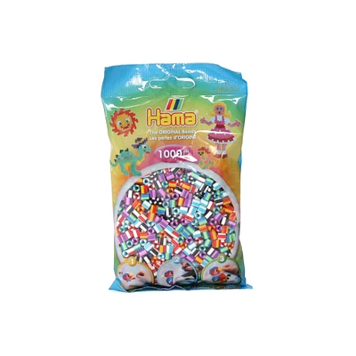 Perles Hama— 1000 morceaux multicolores rayés