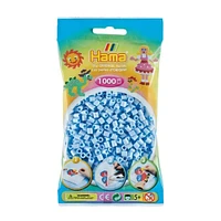  Pqt. 1000 perles Hama Midi - bleu glace pastel