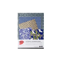 Ensemble de 50 papiers japonais 6 x 9 – Mix Bleu