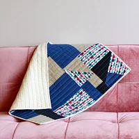 DIY Quilt Kit : Baby Comforter - Blue