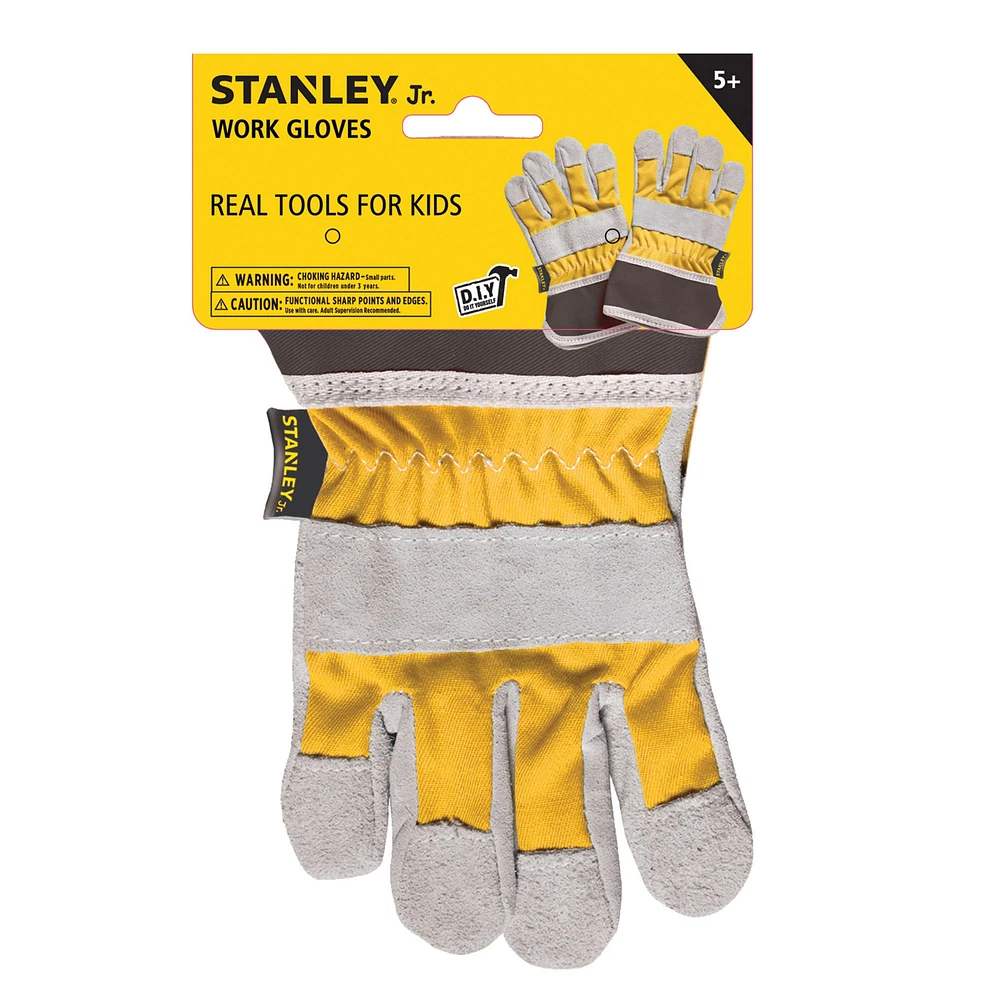 Kid-Sized Fabric Work Gloves