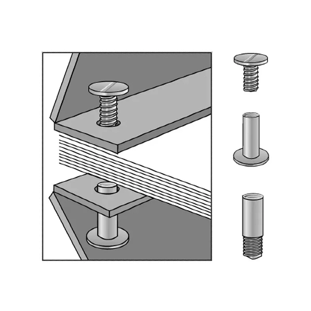 Pqt. 3 extensions pour attaches Chicago