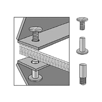 Pqt. 3 extensions pour attaches Chicago