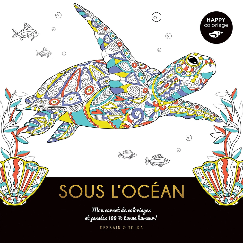 Happy Coloriage : Sous l'océan - French Ed.