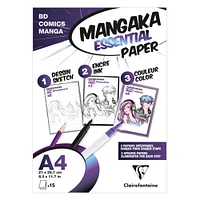 Pochette mangaka - 15 feuilles assorties