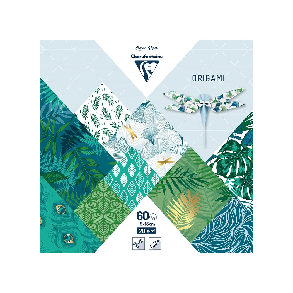 60-Sheet Origami Kit - Botanical Chic