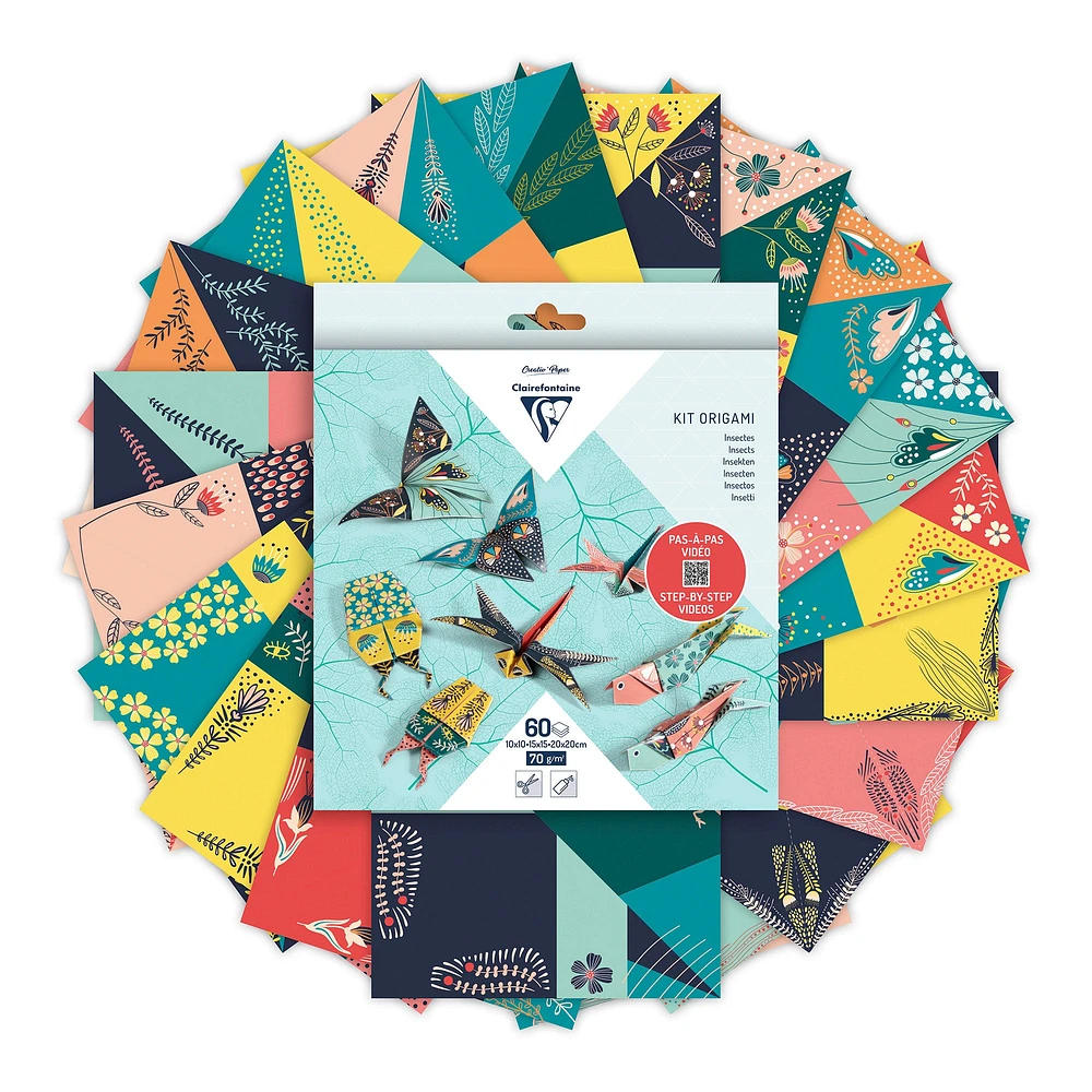 Patterned Origami Sheets - Insects