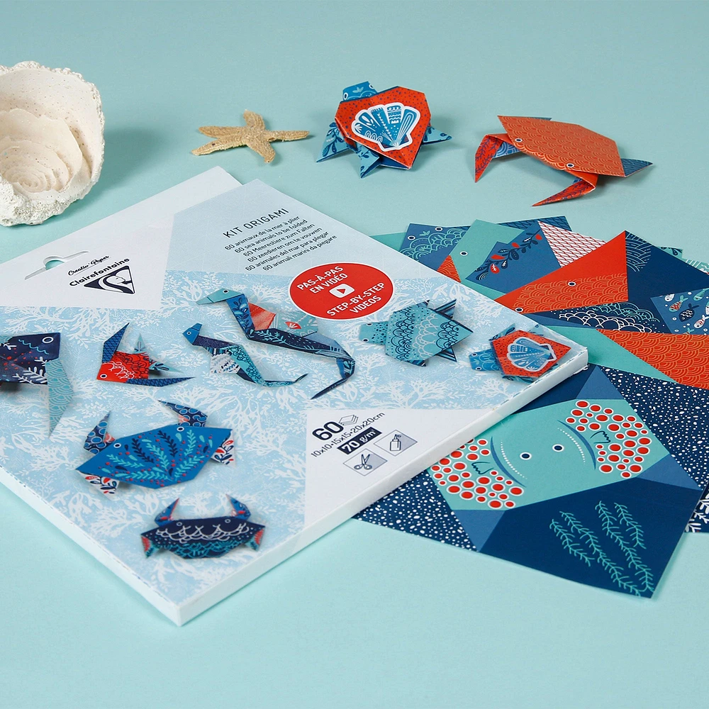 Patterned Origami Sheets - Marine Wildlife