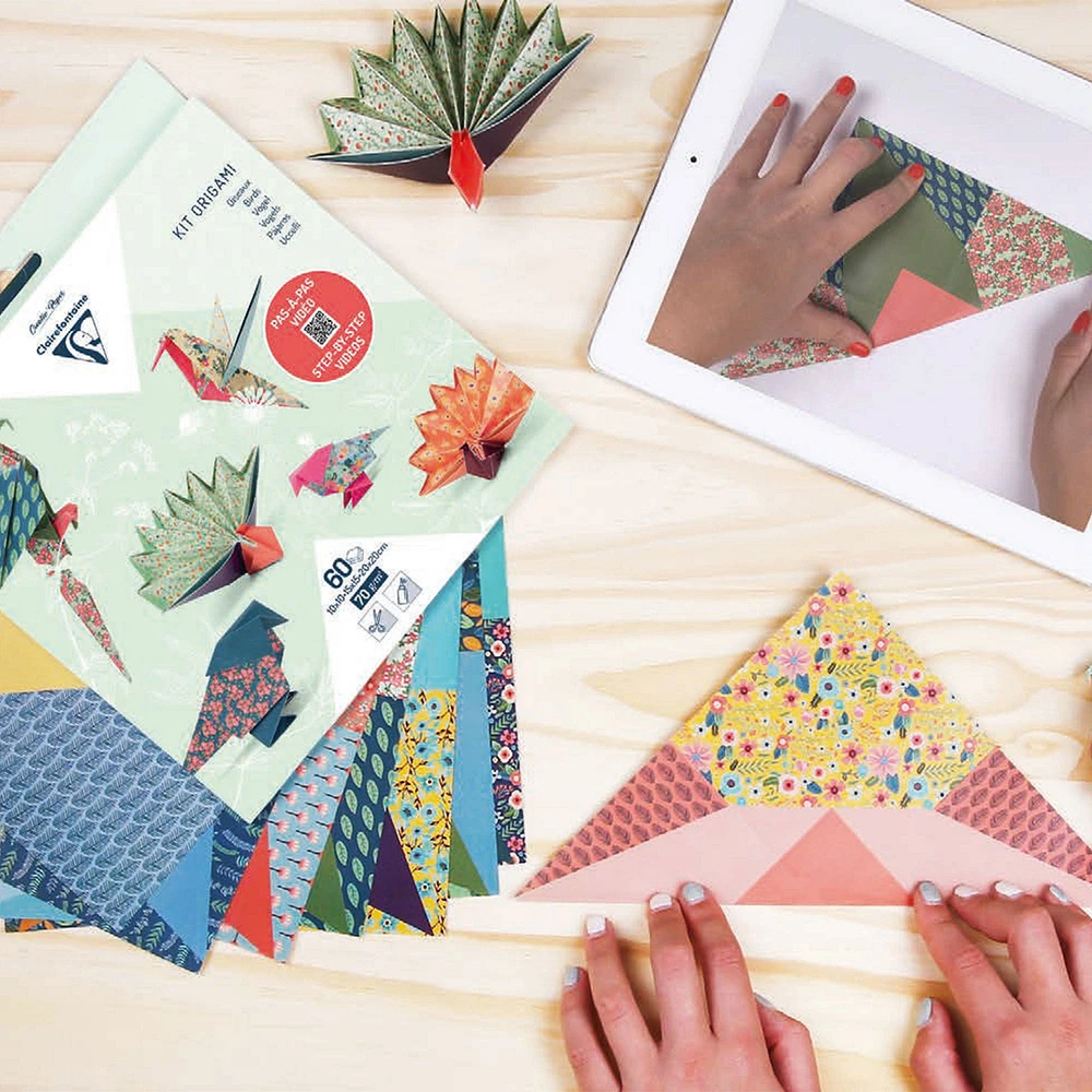 60-Sheet Origami Kit - Birds