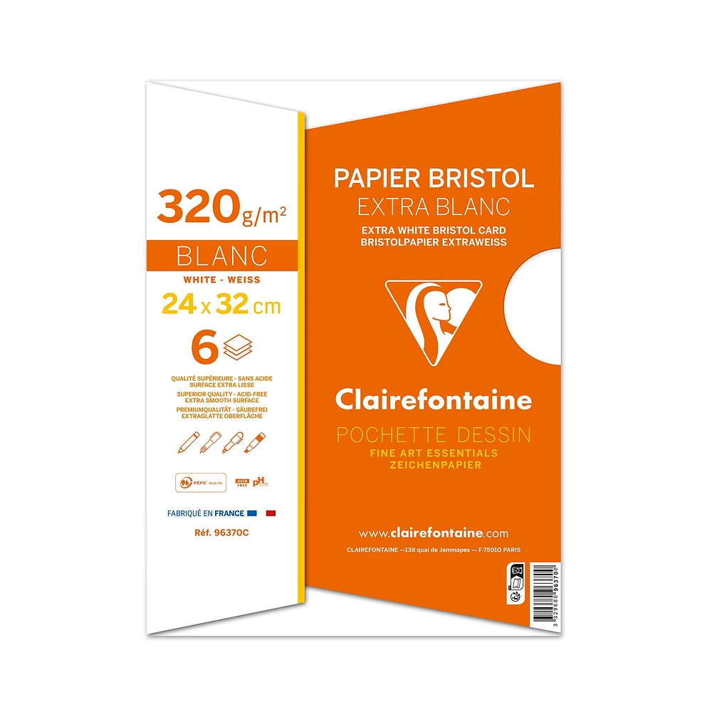 Bristol Paper Pouch - Extra White