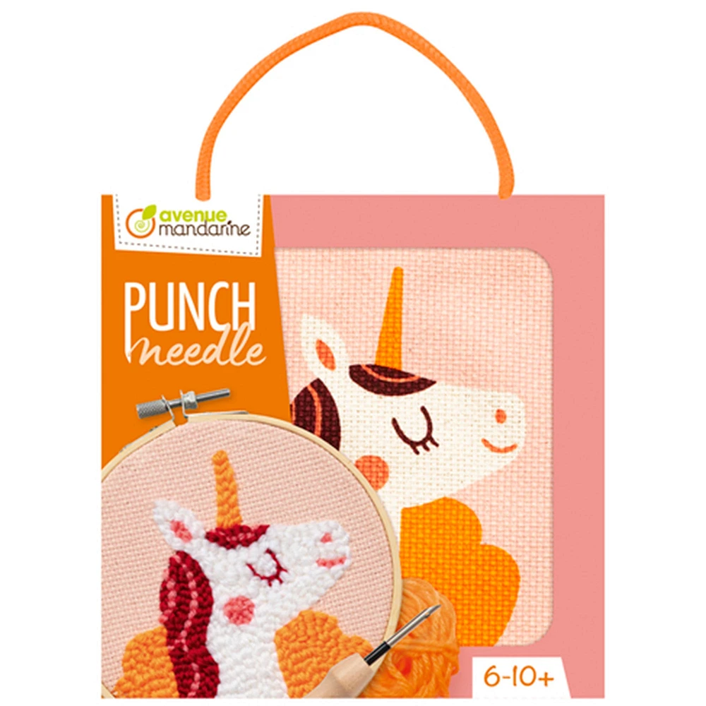 Kit punch needle - licorne