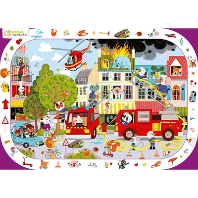 76-Piece Observation Puzzle - Firefighters