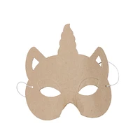 Masque enfant en papier mâché - licorne