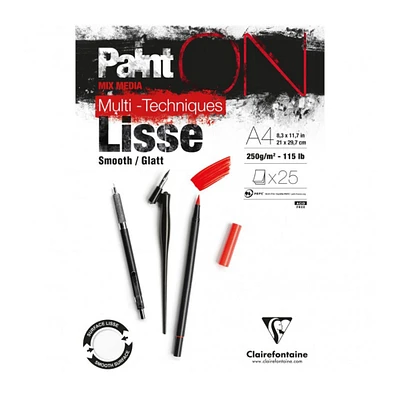 Bloc collé techniques mixtes Paint'ON - lisse