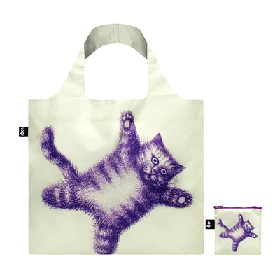 Tote Bag - Flying Purr-ple Cat by Armando Veve