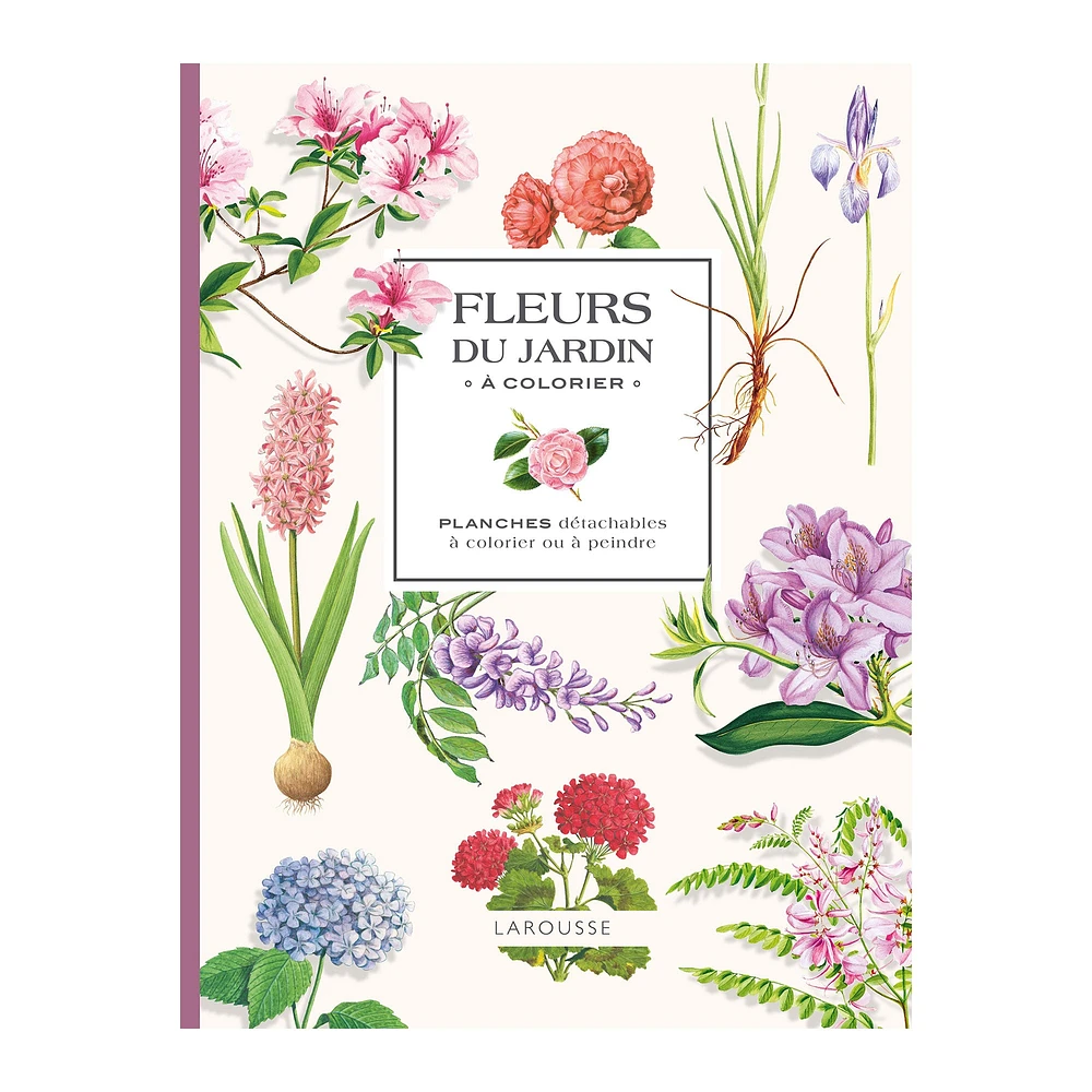 Mes fleurs du jardin à colorier - French Ed.