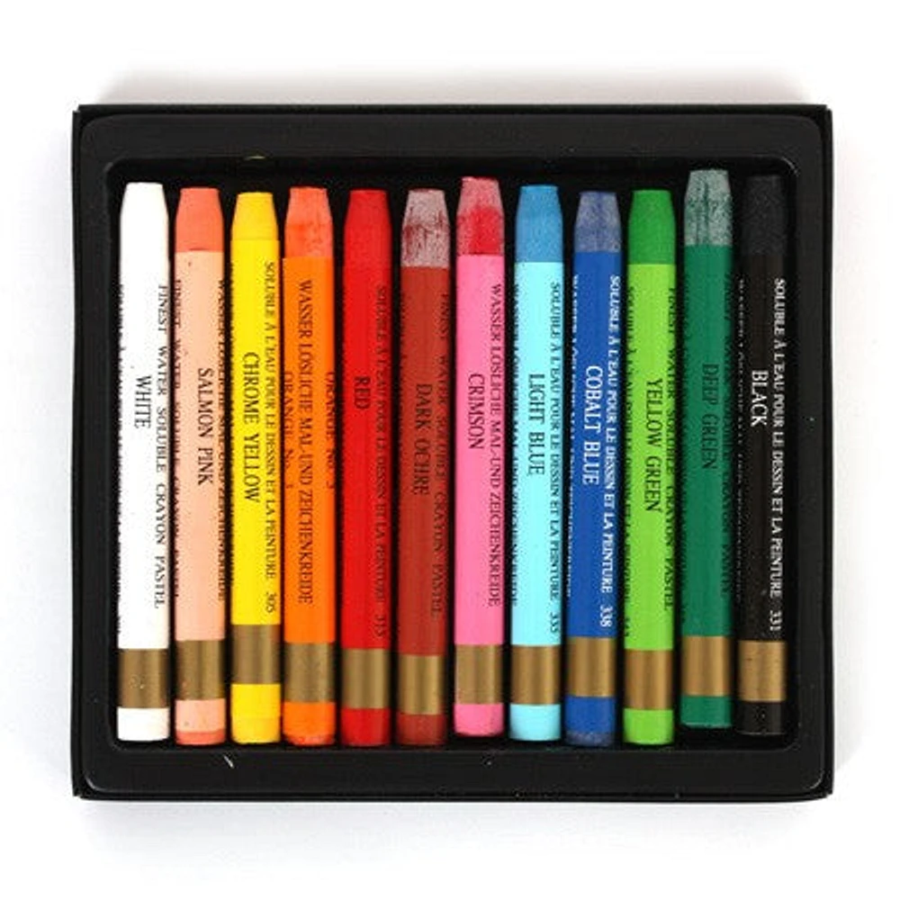 Box of 12 Watercolour Crayons