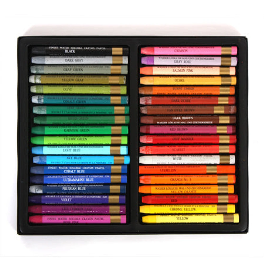 Mungyo 36 Watercolor Chalks Box