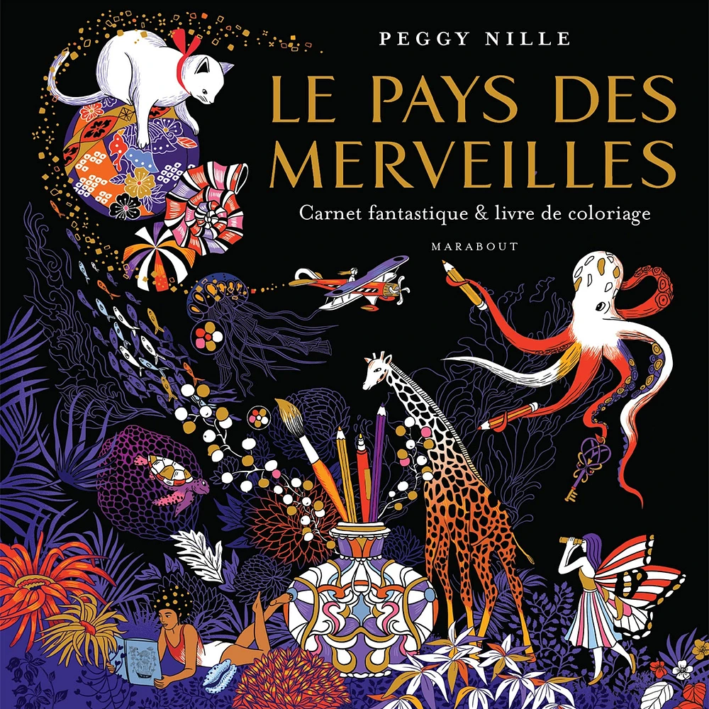 Au pays des merveilles : carnet fantastique & livre de coloriage - French Ed.