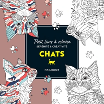 Petit livre à colorier : Chats - French Ed.