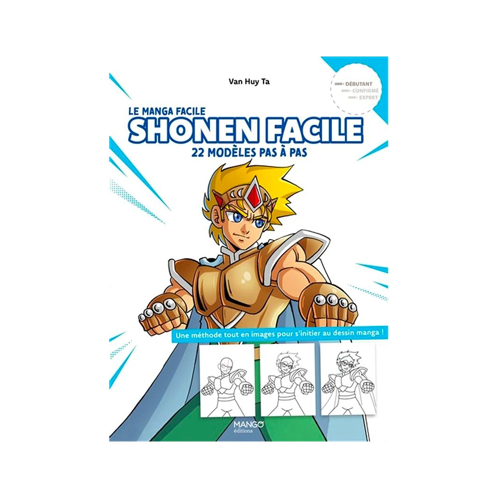 Manga Shonen facile : 22 modèles pas à pas - éd. française