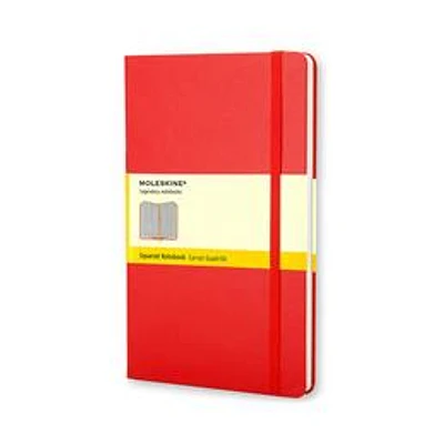 Carnet quadrillé grand format - Rouge