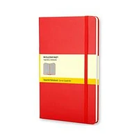 Carnet quadrillé grand format - Rouge