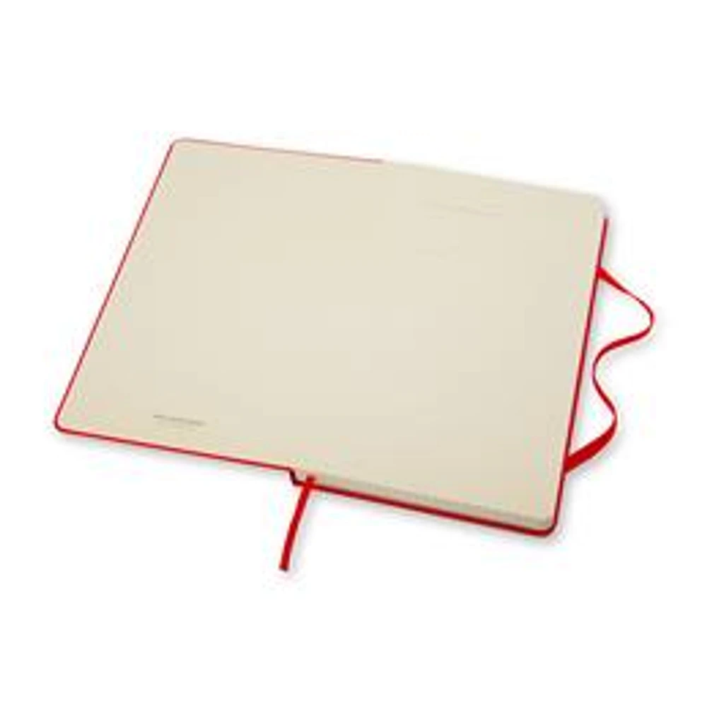 Carnet quadrillé grand format - Rouge