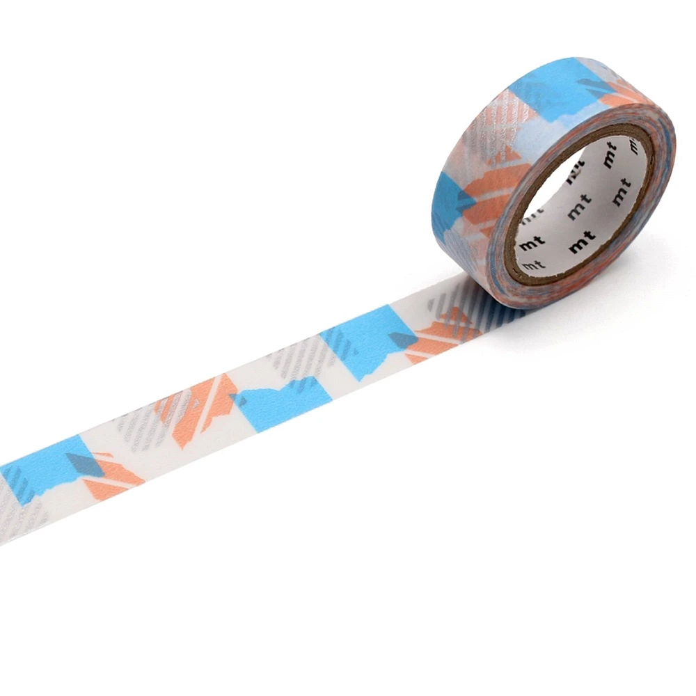 MT Washi Masking Tape - Tsugihagi, Blue/Pink