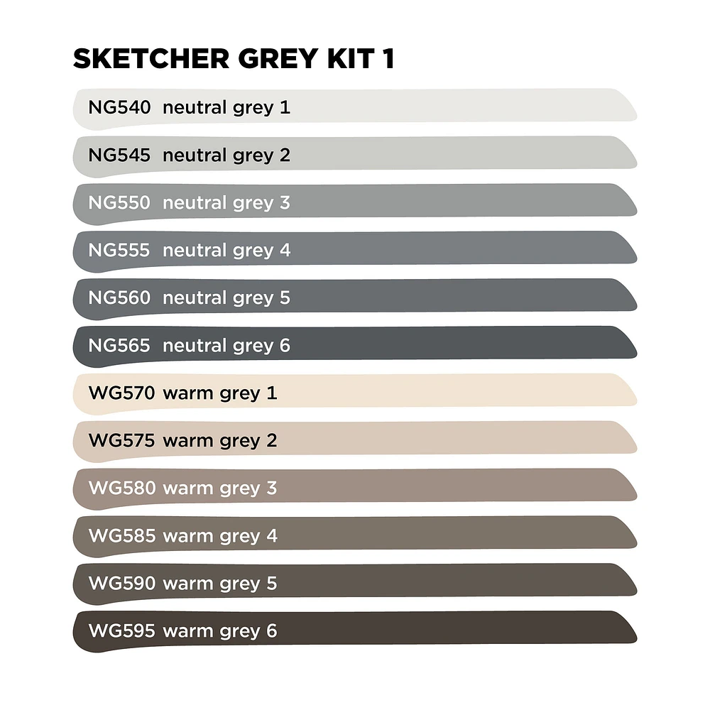 Ens. 12 marqueurs Sketcher