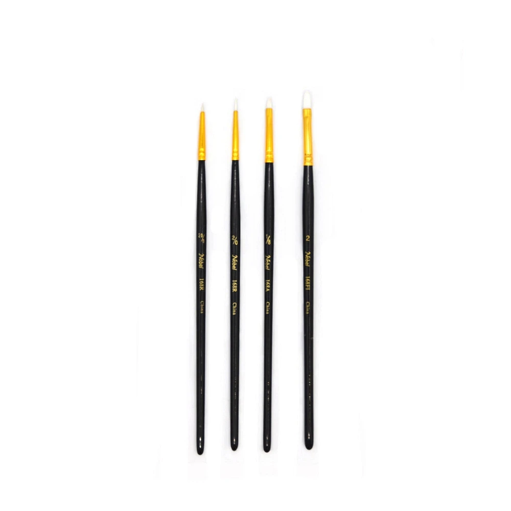 Synthetic detail brushes, set of 4